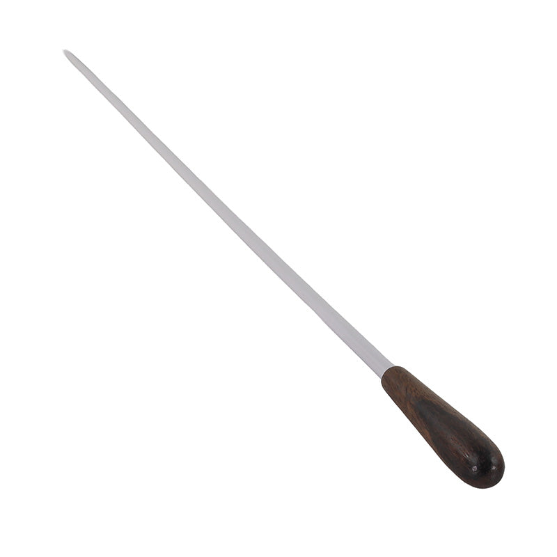 Takt White Conductors Baton with Small Plain Laurel Handle 13"