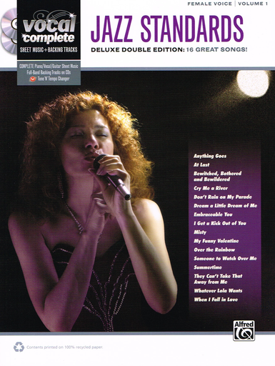 Vocal Complete: Female Voice Jazz Standards Bk/OA