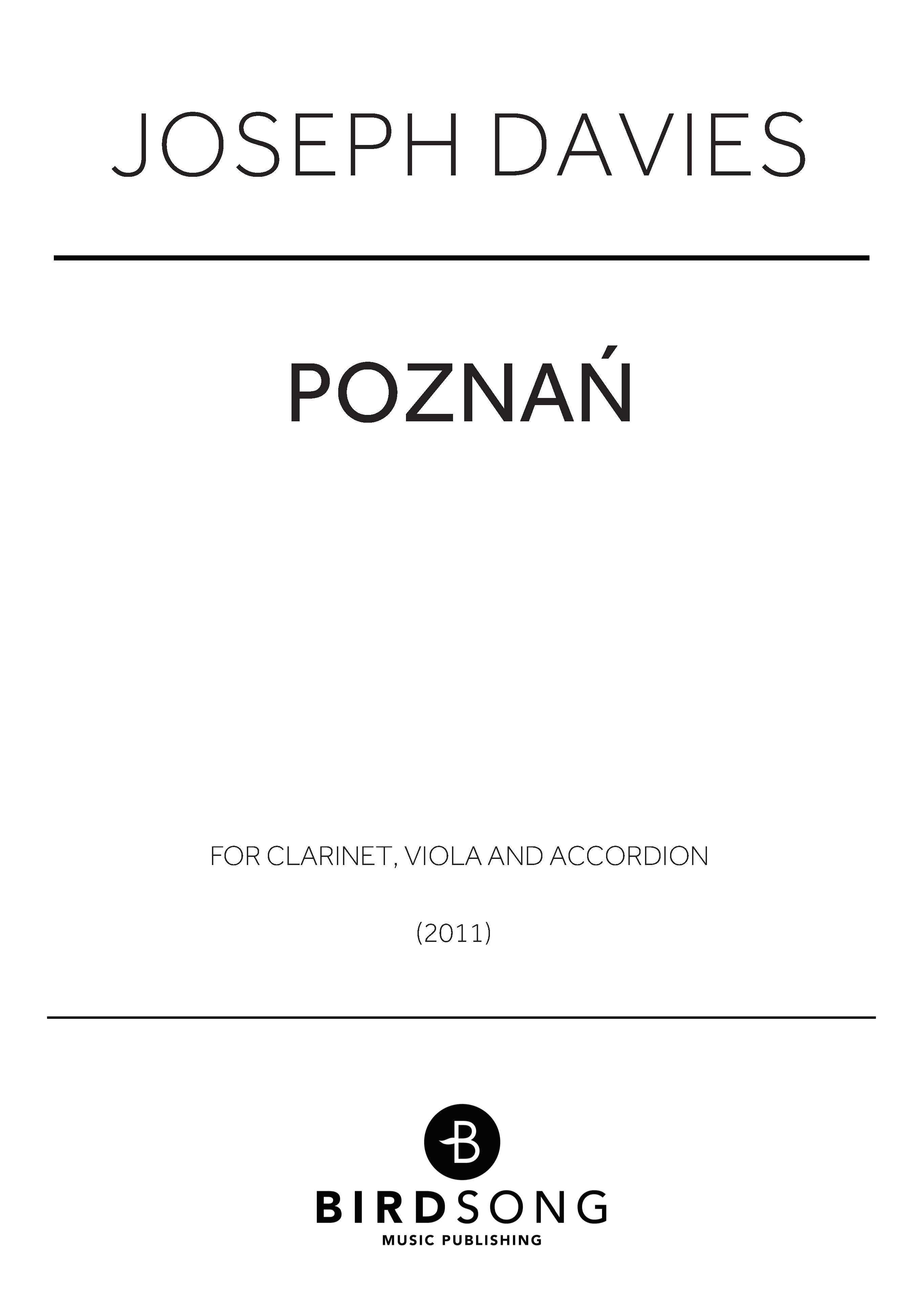 Poznan - Instrumental Trio (Digital Download)