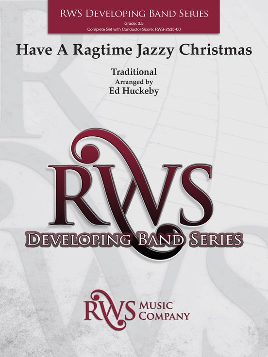 Have a Ragtime Jazzy Christmas - Concert Band Conductor Score & Parts(Digital Download)