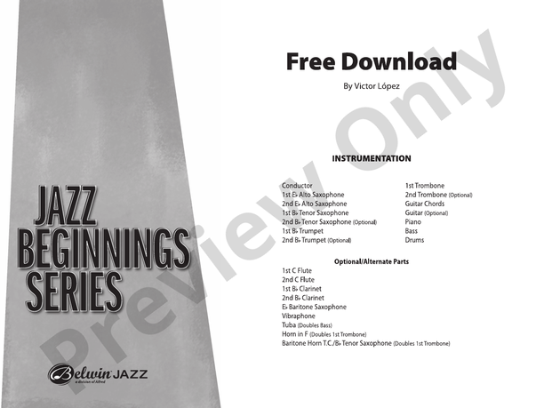 Free Download – Jazz Ensemble Conductor Score & Parts (Digital Download)