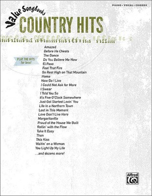 Country Hits - Value Songbooks Series - Alfred Music Piano, Vocal & Guitar