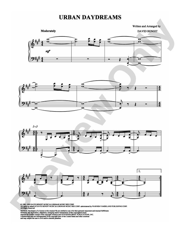 Urban Daydreams - Piano (Digital Download)