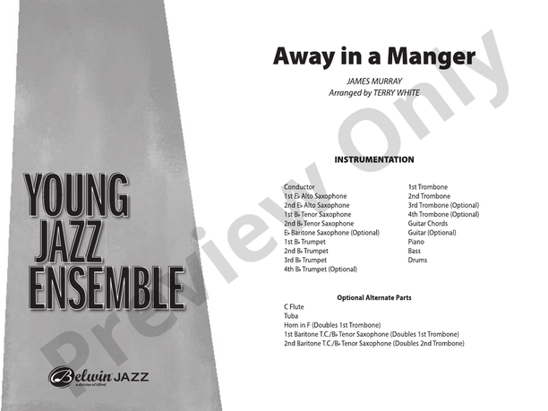 Away in a Manger - Jazz Ensemble Conductor Score & Parts(Digital Download)