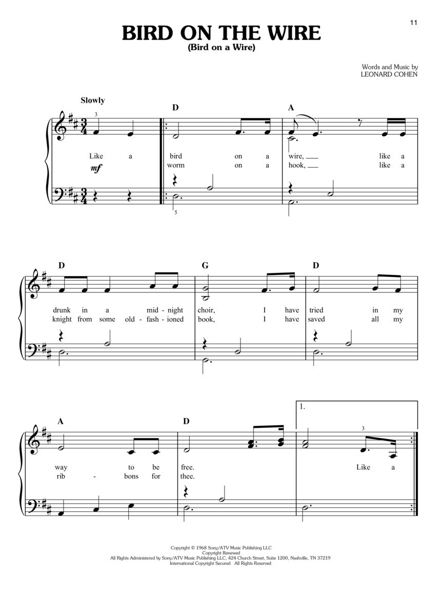 Leonard Cohen For Easy Piano - Piano - Hal Leonard