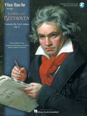 Concerto No. 3 in C minor Op. 37 - Book/Audio Access - Beethoven - Piano - Music Minus One