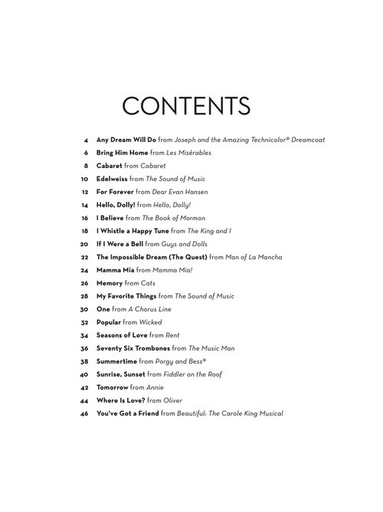 Broadway Songs for Two Cellos Hal Leonard Duet