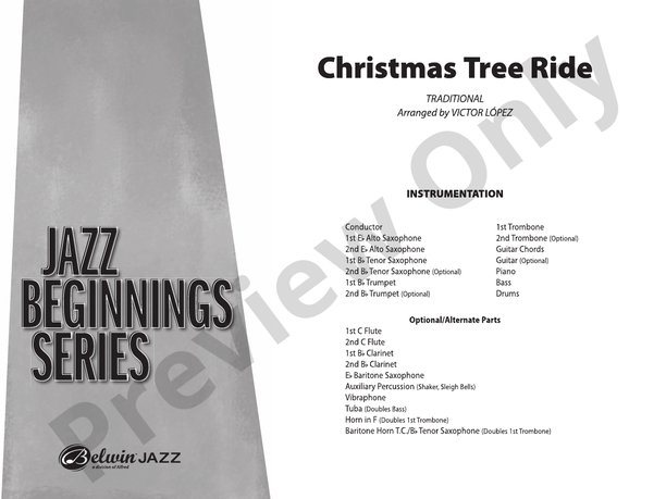 Christmas Tree Ride - Jazz Ensemble Conductor Score & Parts(Digital Download)