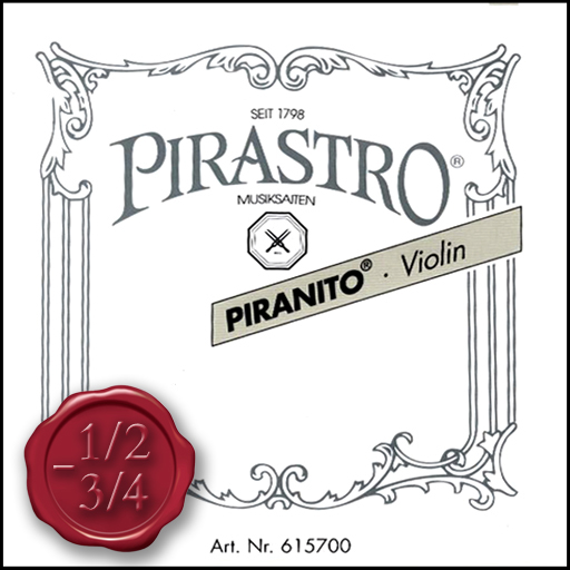 Pirastro Piranito Violin, Set, 1/2-3/4
