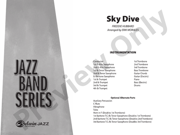Sky Dive - Jazz Ensemble Conductor Score & Parts(Digital Download)