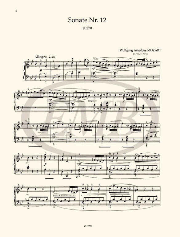 Mozart - Piano Sonatas Volume 2 - Piano edited by Bartok EMB Z3997
