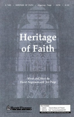Heritage of Faith - David Angerman|Jon Paige - SATB Shawnee Press Choral Score Octavo