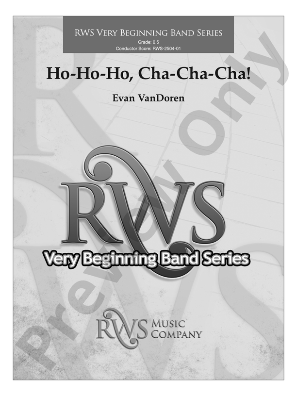 Ho-Ho-Ho, Cha-Cha-Cha! - Concert Band Conductor Score & Parts(Digital Download)