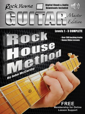The Rock House Guitar Method Master Edition - Levels 1-3 Complete - Guitar John McCarthy Rock House Sftcvr/Online Audio