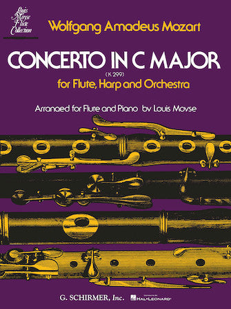 Mozart - Concerto K299 - Flute/Piano Accompaniment arranged by Moyse Schirmer 50335710