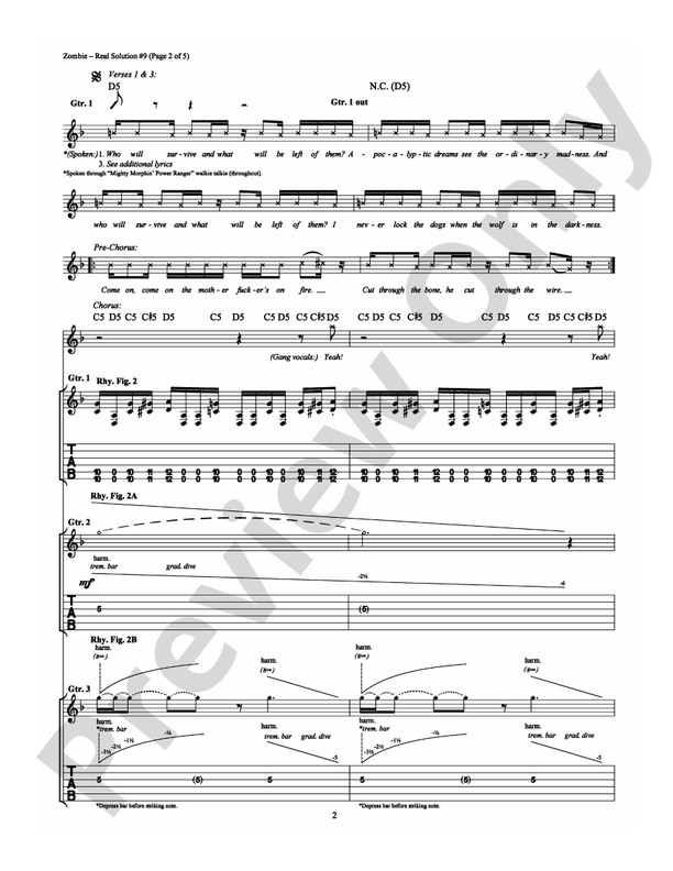 Real Solution #9 - Guitar TAB (Digital Download)