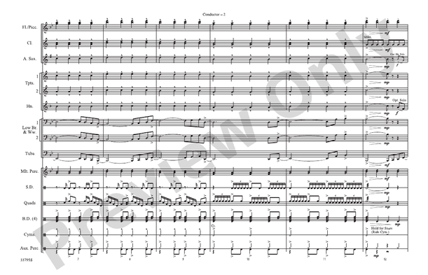 Don't Stop Believin' (Arr. Brian Scott) – Marching Band Conductor Score & Parts (Digital Download)