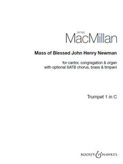 Mass Of Blessed John Henry Newman - Optional 1st Trumpet Part in C (Digital Download)