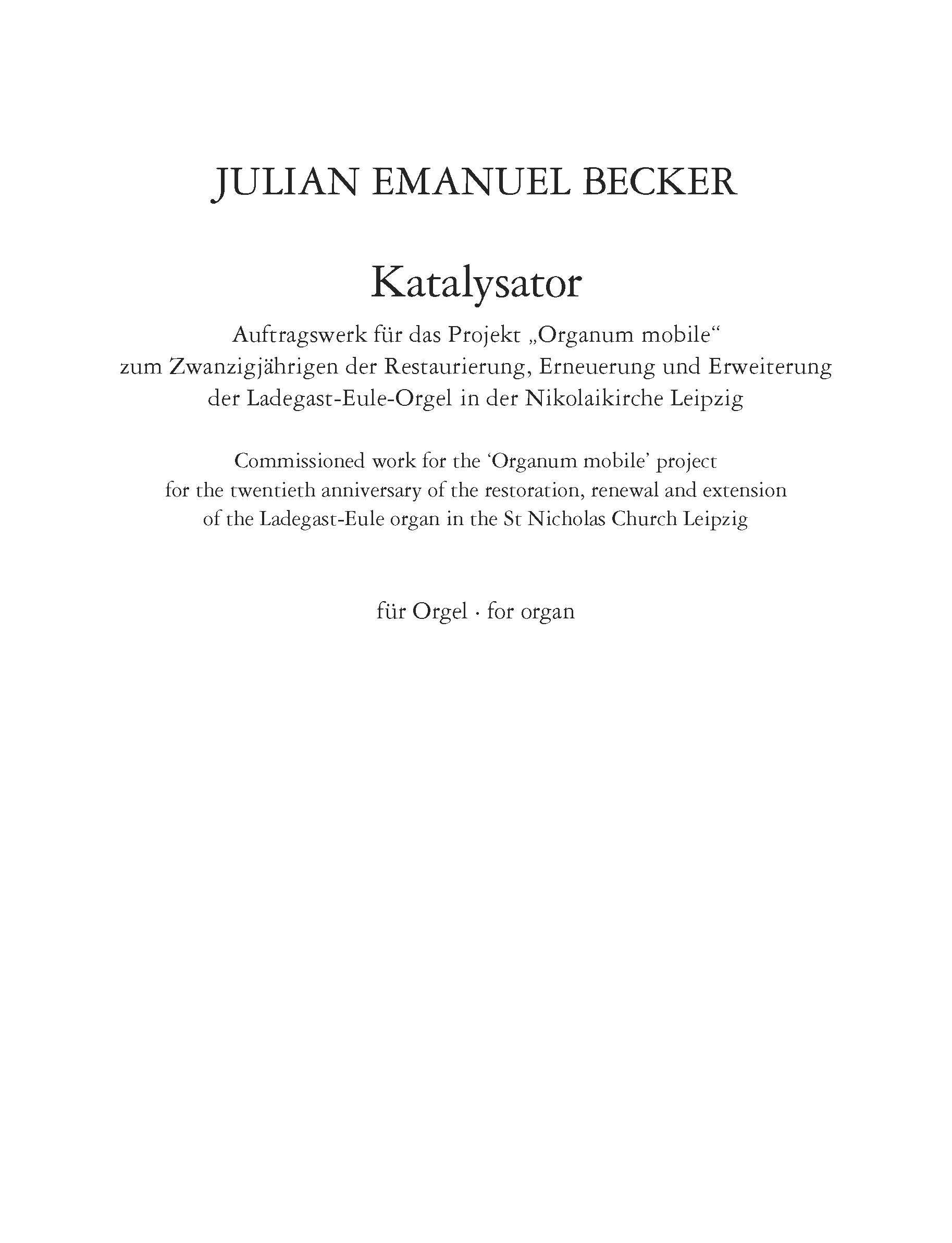 Katalysator - Organ (Digital Download)