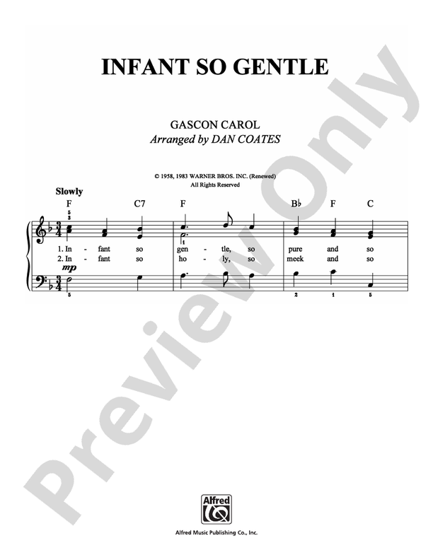 Infant So Gentle - DSM-PS-0006740 - Easy Piano (Digital Download)