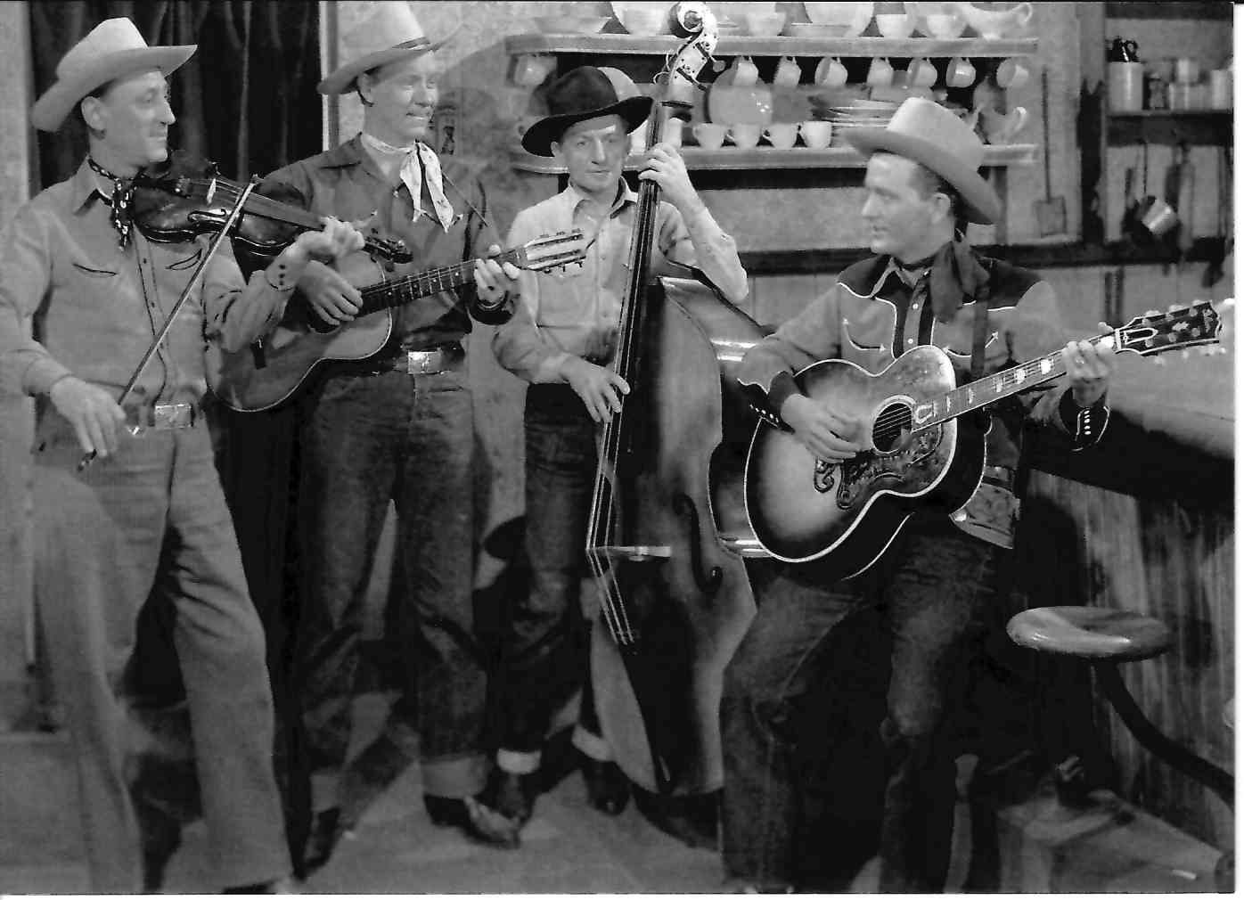 Greeting Card - Cowboy Musicians 1920s