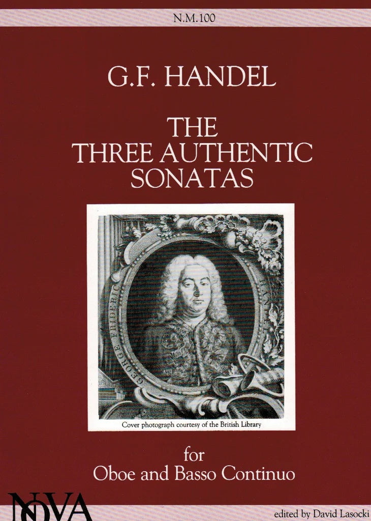 Handel - Three Authentic Sonatas - Oboe edited by Lasocki Nova Music NM100