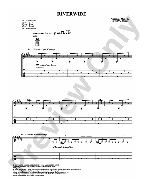 Riverwide - Guitar TAB (Digital Download)
