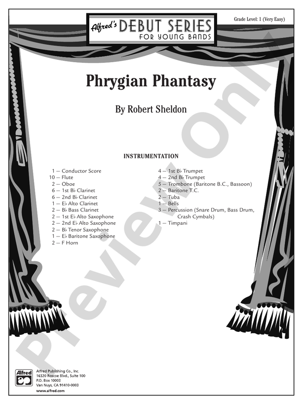 Phrygian Phantasy - Concert Band Conductor Score & Parts (Digital Download)