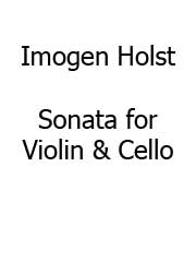 Sonata For Violin and Cello (First Movement) - Duet Full Score (Digital Download)