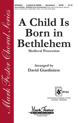 A Child Is Born in Bethlehem - SATB David Giardiniere Shawnee Press Choral Score Octavo