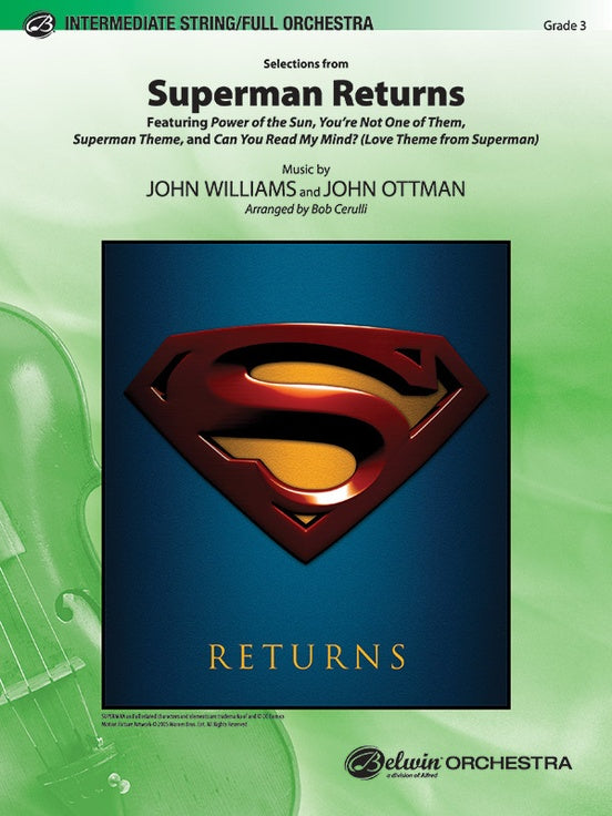 Superman Returns – Full Orchestra Conductor Score & Parts (Digital Download)