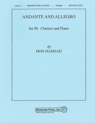 Andante and Allegro Clarinet Solo - Clarinet Hal Leonard Clarinet Solo