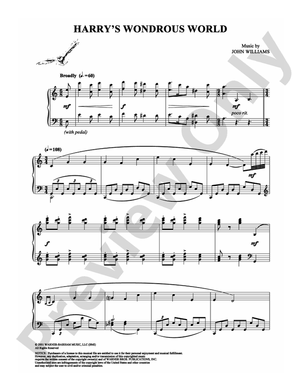 Harry's Wondrous World (from "Harry Potter and the Sorcerer's Stone") - DSM-PS-0001835 - Piano (Digital Download)