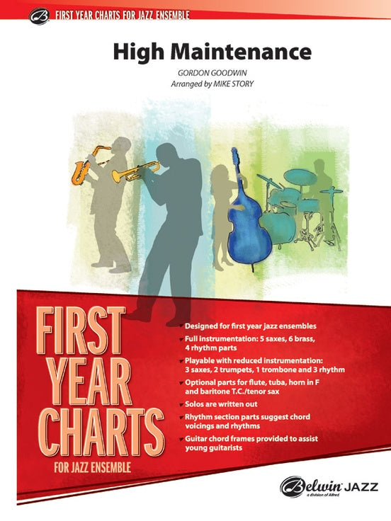 High Maintenance - Jazz Ensemble Conductor Score & Parts(Digital Download)