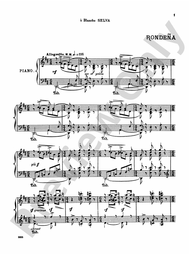 Albeniz - Iberia (Volume II) - Piano Solo (Digital Download)