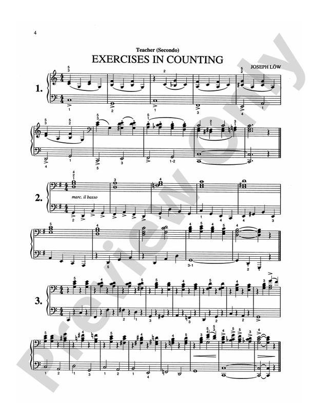 Low - Teacher and Pupil (Complete) - 1 Piano, 4 Hands (Digital Download)