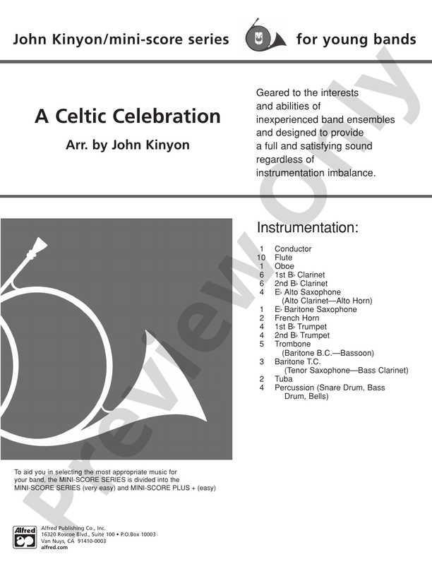 A Celtic Celebration (Grade 1) - Concert Band Conductor Score & Parts (Digital Download)