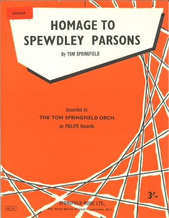 Homage To Spewdley Parsons - Piano Solo (Digital Download)