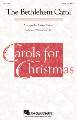 The Bethlehem Carol - 2-Part Audrey Snyder Hal Leonard Octavo