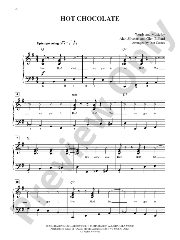 Hot Chocolate (from "The Polar Express") - DSM-PS-0012886 - Easy Piano (Digital Download)