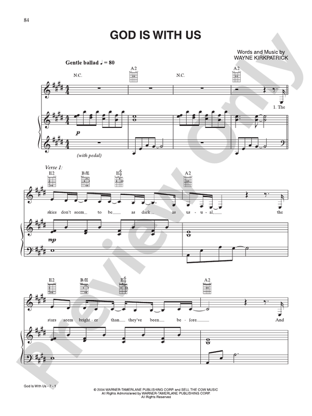 God Is With Us - Wayne Kirkpatrick - PVG (Digital Download)