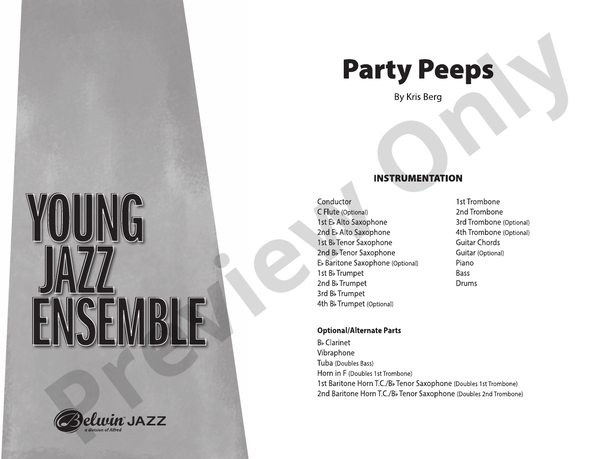Party Peeps – Jazz Ensemble Conductor Score & Parts (Digital Download)