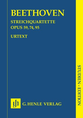 String Quartets Op 59 74 95 Study Score