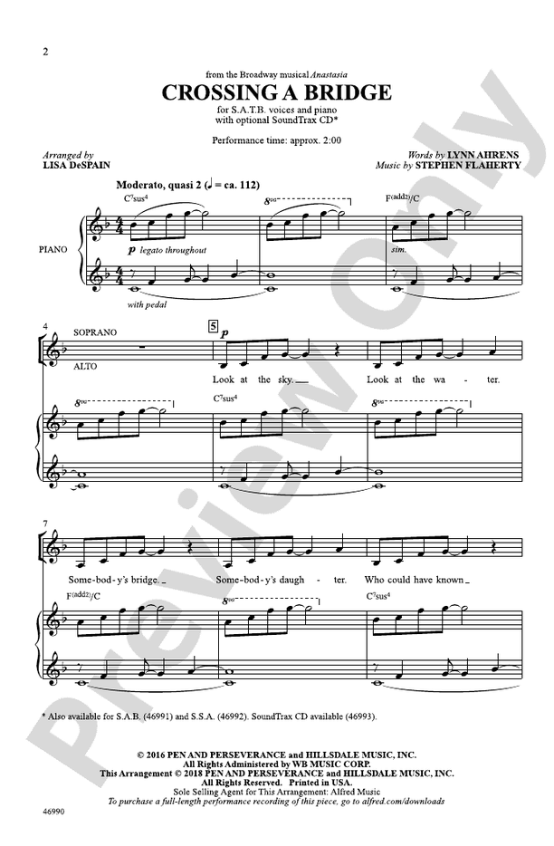 Crossing a Bridge – SATB Choral Octavo (Digital Download)