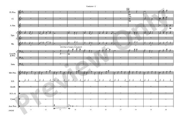 A New World, Movement Two – Marching Band Conductor Score & Parts (Digital Download)