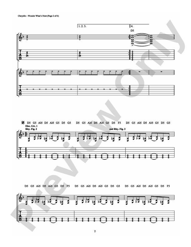 Wonder What's Next - Guitar TAB (Digital Download)