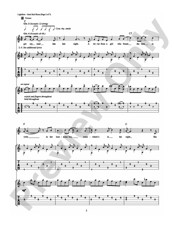 Steel Rail Blues - Guitar TAB (Digital Download)