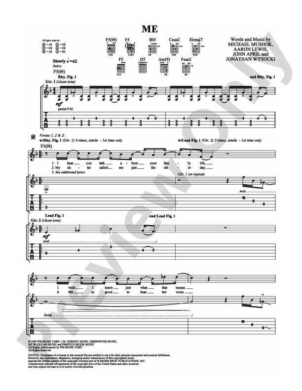 Me - Guitar TAB (Digital Download)