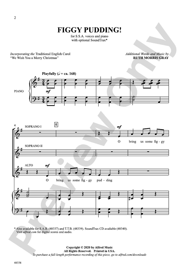Figgy Pudding! – SSA Choral Octavo (Digital Download)