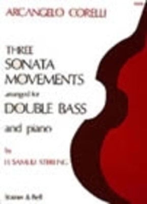 Corelli Three Sonata Movements for Double Bass/Pno